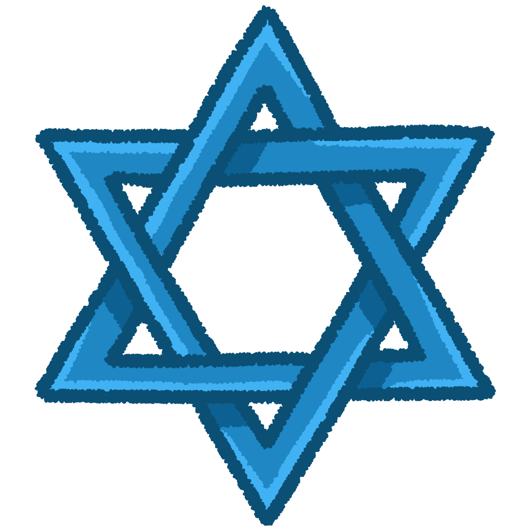 a blue magen david